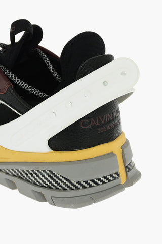 205W39NYC leather and fabric CARLOS 10 sneakers