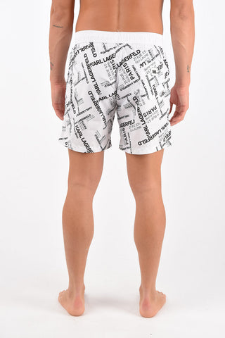 printed CARRY OVER - RUE ST.GUILL. swim shorts