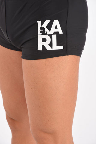 basic trunk swimsuit with print