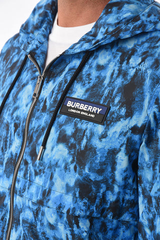 Front Zipped Hooded Nylon Windbreaker