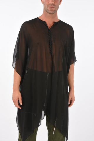MM10 silk sheer tunic
