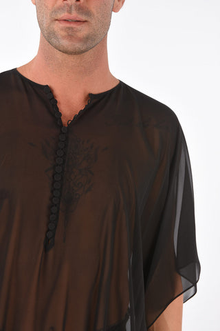 MM10 silk sheer tunic