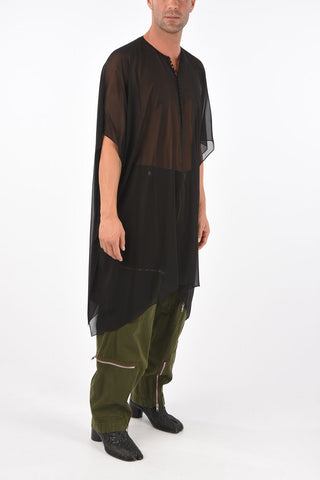 MM10 silk sheer tunic