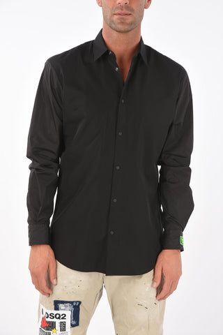 classic collar shirt with snap buttons