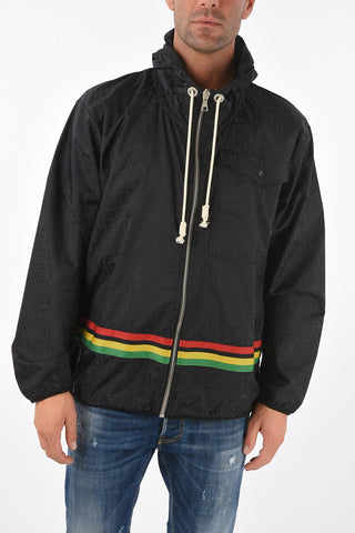 Hooded Monogram Windbreaker
