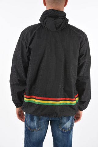 Hooded Monogram Windbreaker