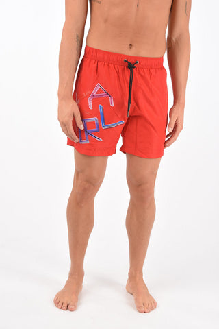 printed logo NEON KARL swim shorts