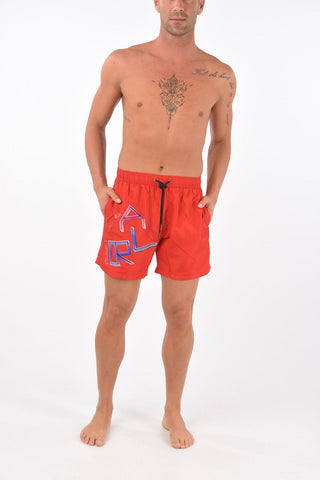 printed logo NEON KARL swim shorts
