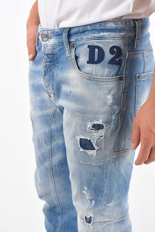 15cm distressed TIDY BIKER Jeans