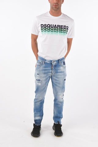 15cm distressed TIDY BIKER Jeans