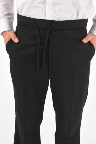 MM14 virgin wool and cotton no hem trousers