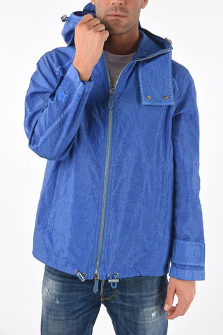 Giacca a Vento in Nylon con Zip Frontale