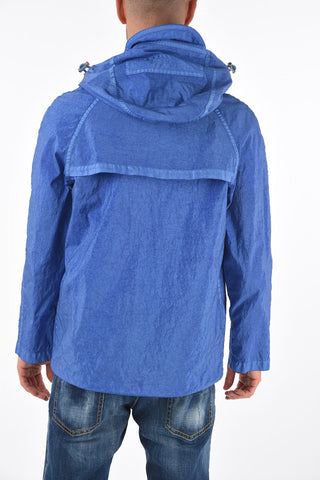 Giacca a Vento in Nylon con Zip Frontale
