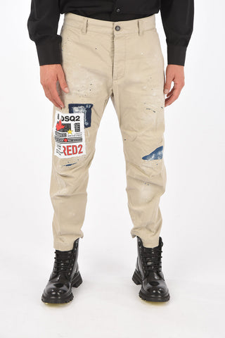skipper fit pants with logo patch
