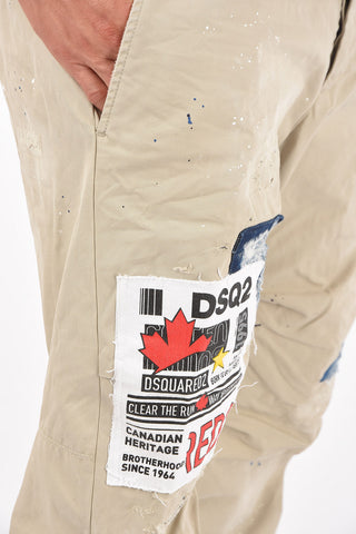 skipper fit pants with logo patch