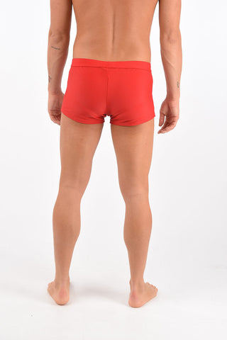 basic trunk swimsuit with print