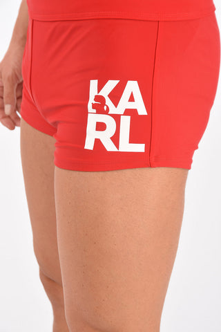 basic trunk swimsuit with print