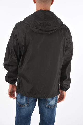 Floral Printed Nylon Windbreaker