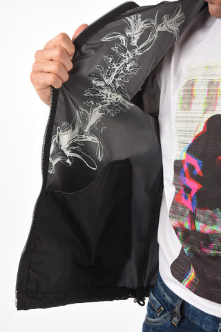 Floral Printed Nylon Windbreaker