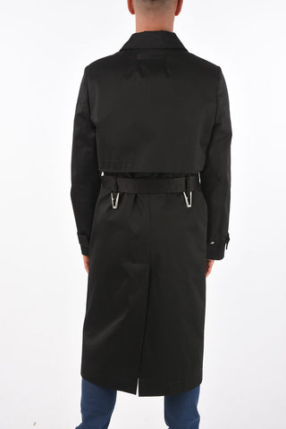 Trench Monopetto in Cotone con Cintura