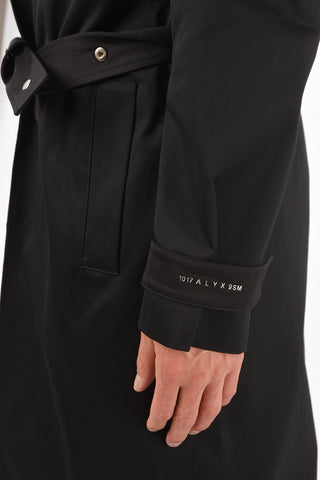 Trench Monopetto in Cotone con Cintura