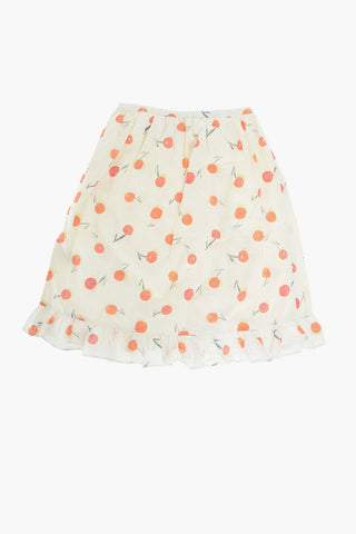 Cherries patterned wrap skirt