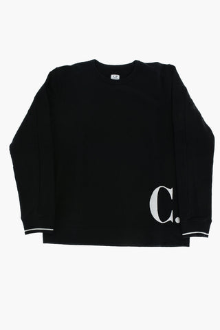 crew-neck sweatshirt with print