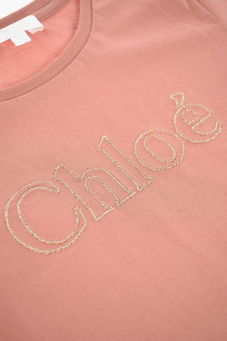 logo embroidered t-shirt