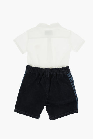 jumpsuit in popeline e denim