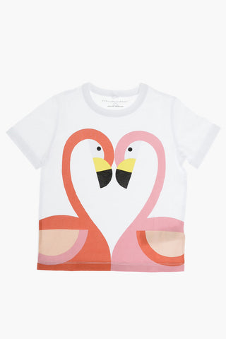 flamingos printed crew-neck t-shirt