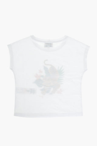 crew-neck t-shirt with print