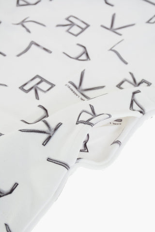 all over logo crew-neck dress