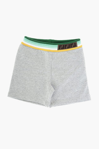 drawstring waist sweat shorts