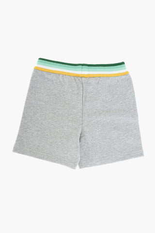 drawstring waist sweat shorts