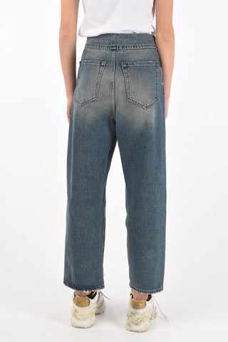 MM6 high-rise waist wide jeans