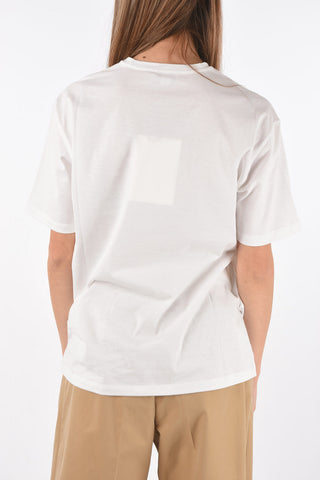 Crew Neck Roses Printed T-Shirt
