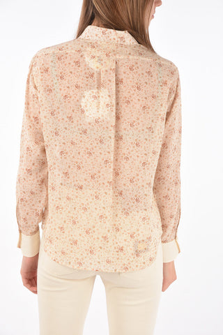 Floral Patterned Silk Saharan Shirt