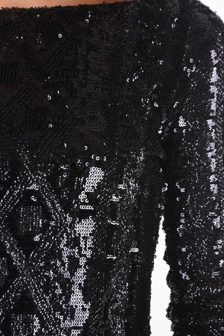 Crew Neck CESENA All-Over Sequined T-Shirt