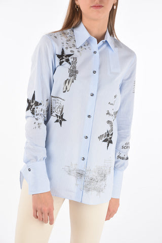 Camicia Gessata GET ME HIGH con Stampe
