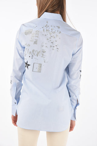 Camicia Gessata GET ME HIGH con Stampe