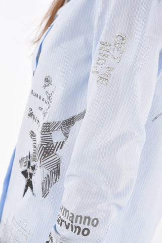 Camicia Gessata GET ME HIGH con Stampe