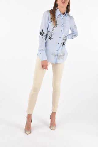 Camicia Gessata GET ME HIGH con Stampe