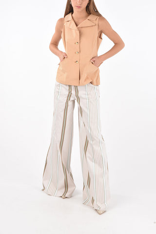 Single-breasted Peak Lapel Vest with Back Split