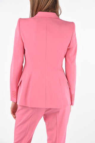 Single-breasted Oblique Pocket Virgin Wool Blazer