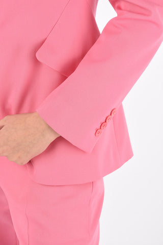 Single-breasted Oblique Pocket Virgin Wool Blazer