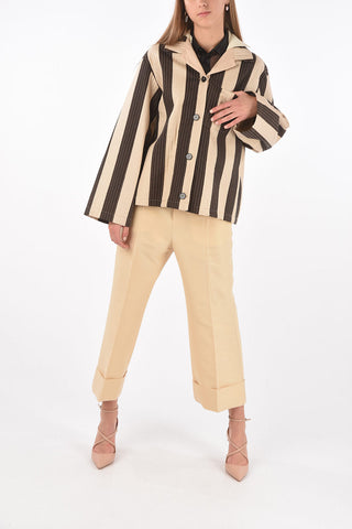 Quilted LAPSLEY Shirt with Knitted Collar