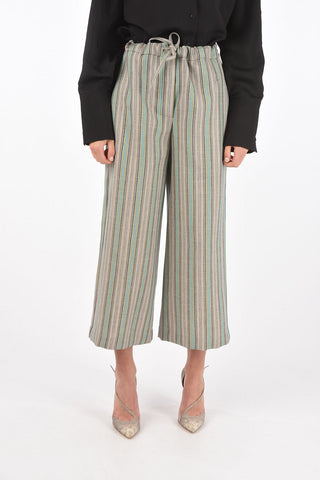 Striped PYJAMA Pants with Elastic Waistband