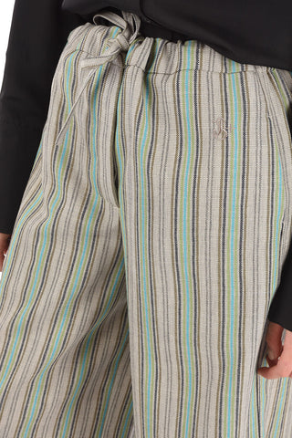Striped PYJAMA Pants with Elastic Waistband