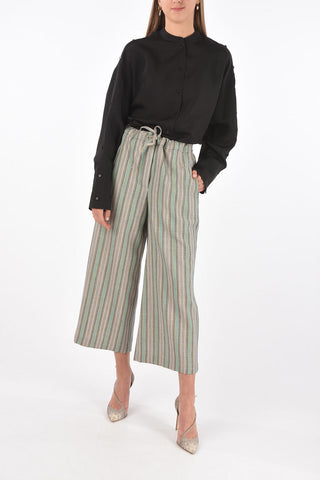 Striped PYJAMA Pants with Elastic Waistband