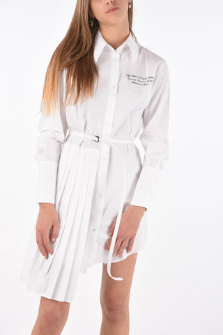 Pleated ShirtdressBOHEMIAN BLUR with Belt